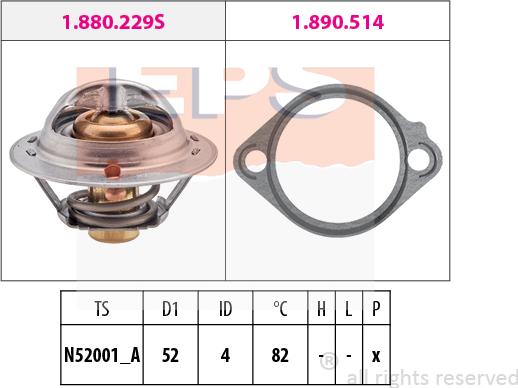 MDR EPS-1880 437 - Термостат, охолоджуюча рідина avtolavka.club