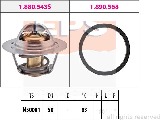 MDR EPS-1880 543 - Термостат, охолоджуюча рідина avtolavka.club