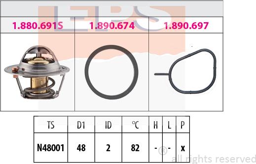 MDR EPS-1880 691 - Термостат, охолоджуюча рідина avtolavka.club