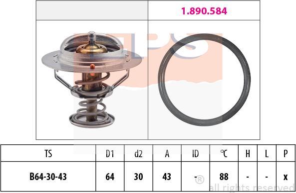 MDR EPS-1880 651 - Термостат, охолоджуюча рідина avtolavka.club