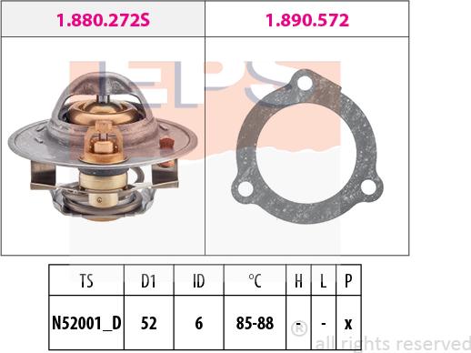 MDR EPS-1880 388 - Термостат, охолоджуюча рідина avtolavka.club