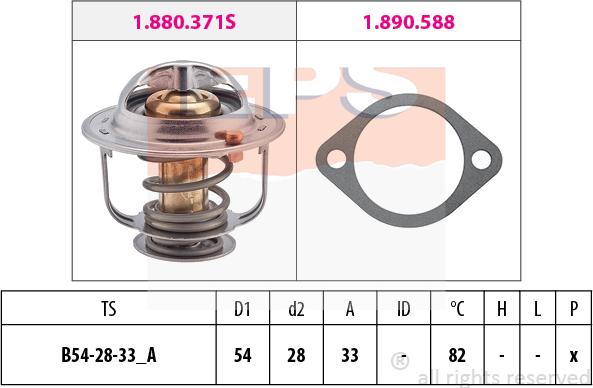 MDR EPS-1880 371 - Термостат, охолоджуюча рідина avtolavka.club