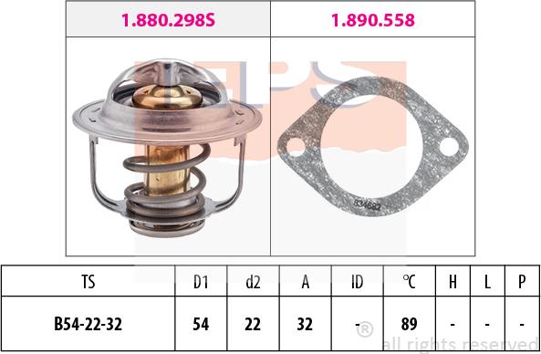 MDR EPS-1880 298 - Термостат, охолоджуюча рідина avtolavka.club