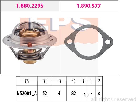 MDR EPS-1880 244 - Термостат, охолоджуюча рідина avtolavka.club