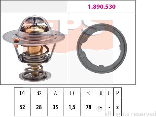 MDR EPS-1880 267 - Термостат, охолоджуюча рідина avtolavka.club