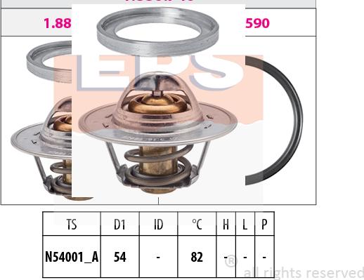 MDR EPS-1880 740S - Термостат, охолоджуюча рідина avtolavka.club