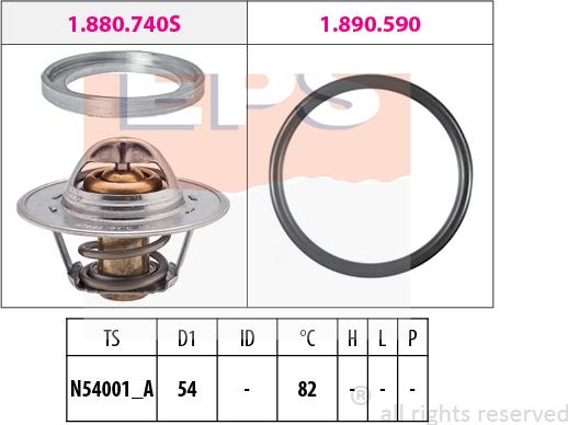 MDR EPS-1880 740 - Термостат, охолоджуюча рідина avtolavka.club