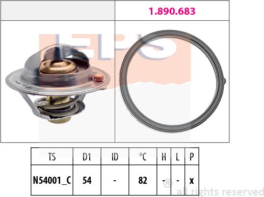 MDR EPS-1880 727 - Термостат, охолоджуюча рідина avtolavka.club