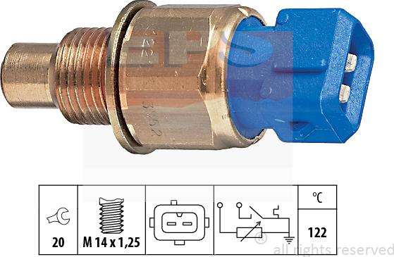 MDR EPS-1830 552 - Датчик, температура охолоджуючої рідини avtolavka.club