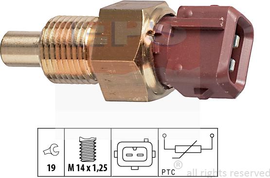 MDR EPS-1830 308 - Датчик, температура охолоджуючої рідини avtolavka.club