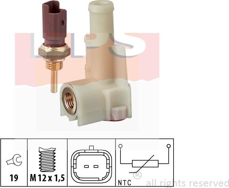 MDR EPS-1830 326K - Датчик, температура охолоджуючої рідини avtolavka.club