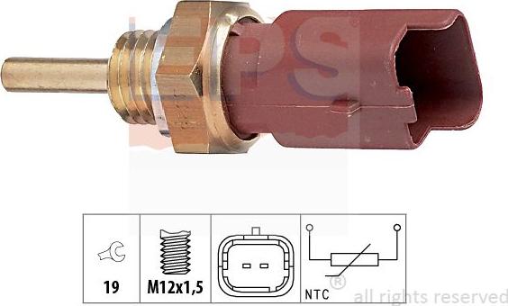 MDR EPS-1830 326 - Датчик, температура охолоджуючої рідини avtolavka.club