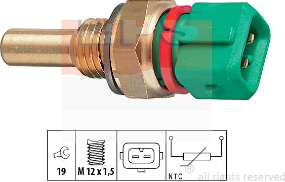 MDR EPS-1830 243 - Датчик, температура охолоджуючої рідини avtolavka.club