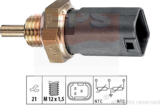 MDR EPS-1830 252 - Датчик, температура охолоджуючої рідини avtolavka.club