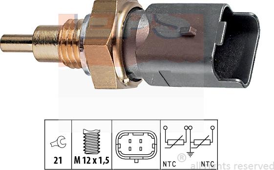 MDR EPS-1830 286 - Датчик, температура охолоджуючої рідини avtolavka.club