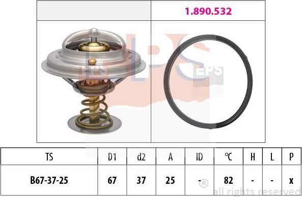 MDR EPS-1879 952 - Термостат, охолоджуюча рідина avtolavka.club