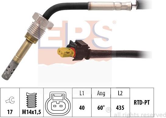 MDR EPS-1220 084 - Датчик, температура вихлопних газів avtolavka.club