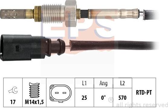 MDR EPS-1220 241 - Датчик, температура вихлопних газів avtolavka.club