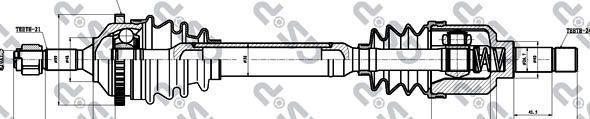 MDR GSP-245009 - Приводний вал avtolavka.club