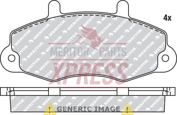Meritor MDP700 - Гальмівні колодки, дискові гальма avtolavka.club