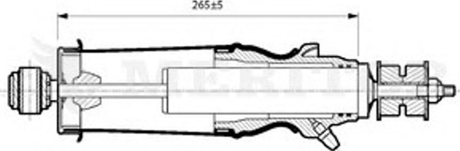 Meritor MLF5103 - Гаситель, кріплення кабіни avtolavka.club