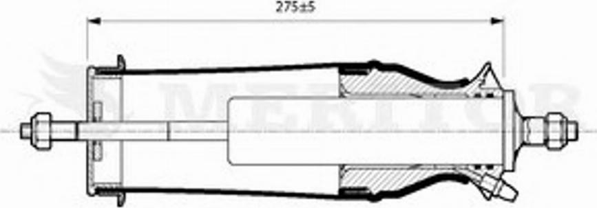 Meritor MLF5204 - Гаситель, кріплення кабіни avtolavka.club