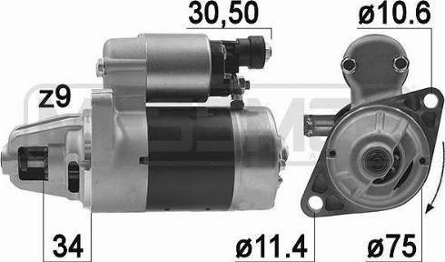 Messmer 220965A - Стартер avtolavka.club