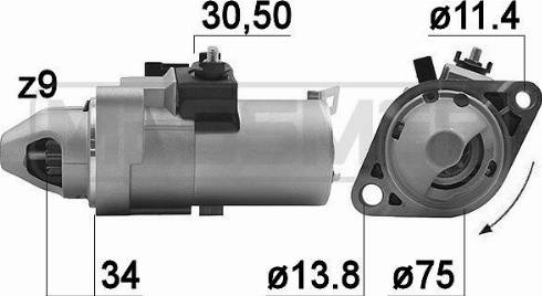 Messmer 220988A - Стартер avtolavka.club