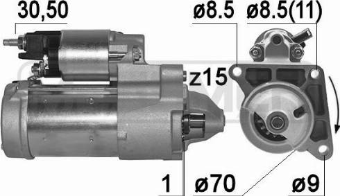 Messmer 220975A - Стартер avtolavka.club