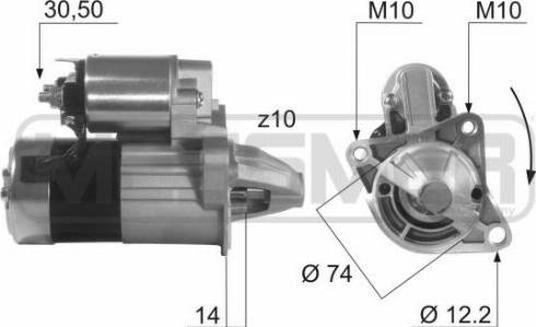 Messmer 220484A - Стартер avtolavka.club