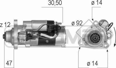 Messmer 220561A - Стартер avtolavka.club