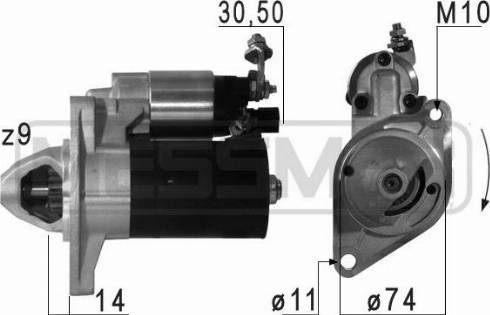 Messmer 220659A - Стартер avtolavka.club