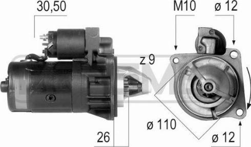 Messmer 220019A - Стартер avtolavka.club