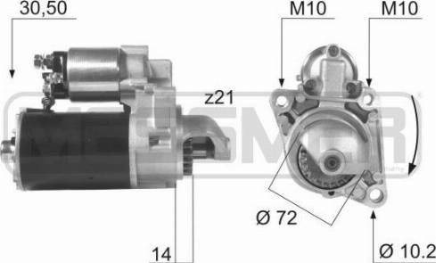 Messmer 220034A - Стартер avtolavka.club