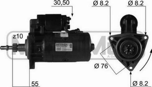 Messmer 220035A - Стартер avtolavka.club