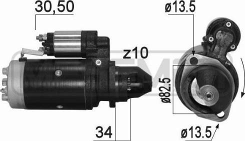 Messmer 220856A - Стартер avtolavka.club