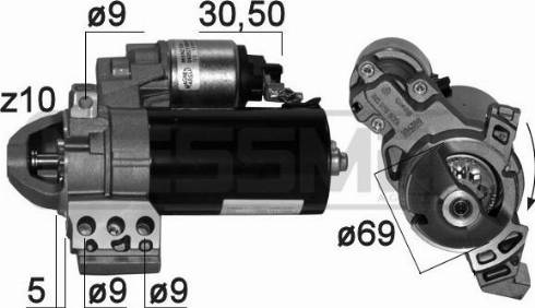 Messmer 220869A - Стартер avtolavka.club