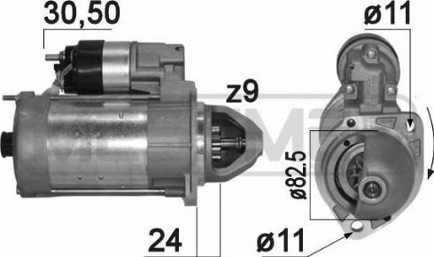 Messmer 220810A - Стартер avtolavka.club