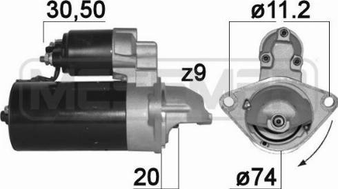 Messmer 220888A - Стартер avtolavka.club