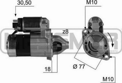 Messmer 220384A - Стартер avtolavka.club