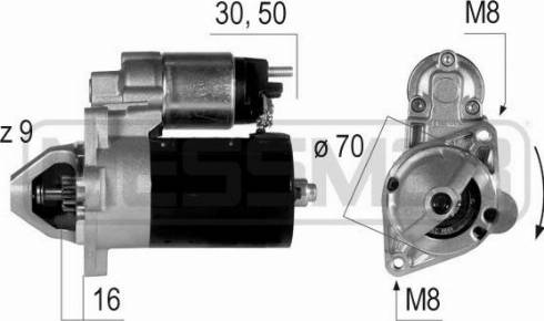 Messmer 220214R - Стартер avtolavka.club