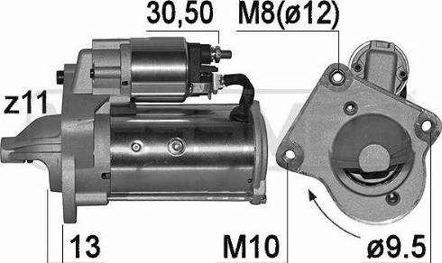 Messmer 221011A - Стартер avtolavka.club