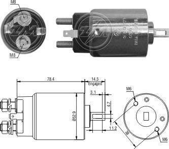 Messmer ZM980 - Тягове реле, стартер avtolavka.club