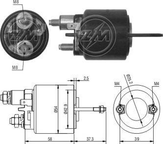 Messmer ZM493 - Тягове реле, стартер avtolavka.club