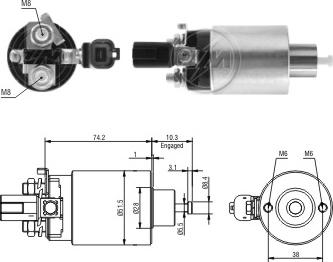 Messmer ZM4695 - Тягове реле, стартер avtolavka.club