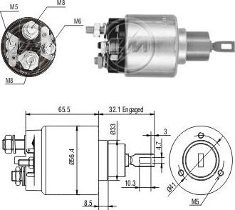 Messmer ZM475 - Тягове реле, стартер avtolavka.club