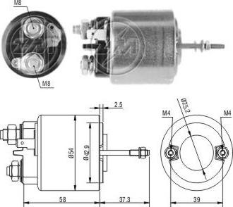 Messmer ZM595 - Тягове реле, стартер avtolavka.club