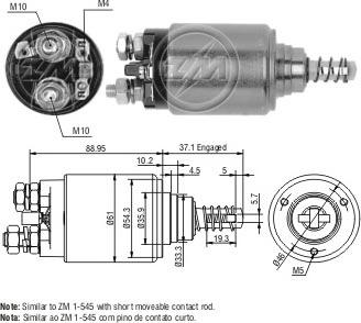 Messmer ZM545 - Тягове реле, стартер avtolavka.club