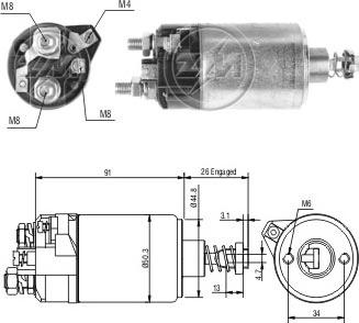 Messmer ZM528 - Тягове реле, стартер avtolavka.club