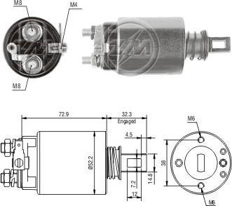 Messmer ZM687 - Тягове реле, стартер avtolavka.club